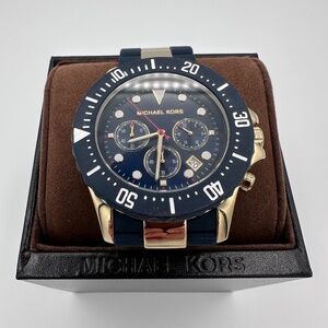 Michael Kors Blue Gold MK-5812 Everest Stainless Steel Men's Watch 42mm Quartz